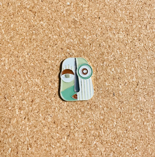 Abstract Face Pin