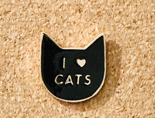 I Love Cats Pin