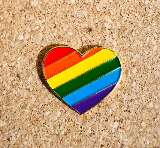 Rainbow Heart Pin