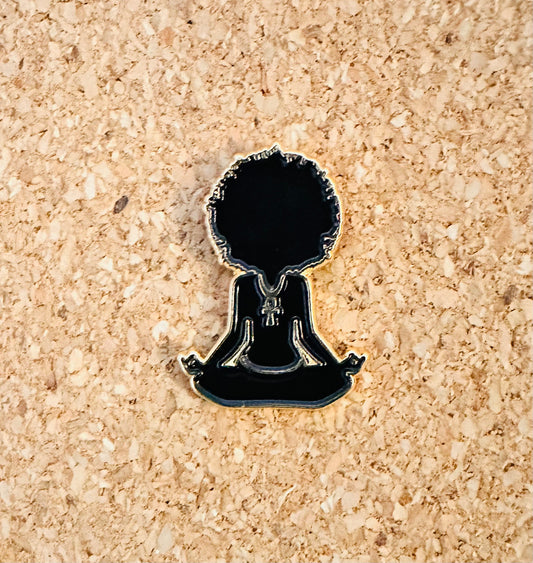 Yoga Chick Pin