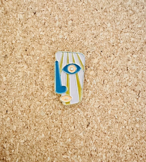 Abstract Face Pin - 3