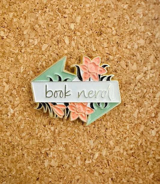 Book Nerd Pin